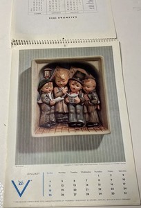 Rare Vintage Collectible Hummel Calendar Dated 1959. Spiral Bound, 9” X 12”