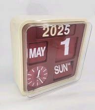 Habitat Red Flip Retro Wall Clock OEM Unbrand...