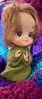 Vintage 1970 Kamar Angel BIG Christmas Ornament Rubber 5.5" Pre Blythe Big Eye — photo 2