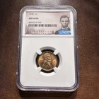 1939 Lincoln Cent Wheat Penny RD BU Gem NGC MS66 RED
