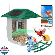 2.5K Smart Bird Feeder with Camera, 5GHz and2.4GHz Birds Watching
