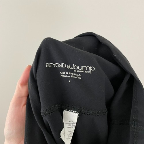 Beyond Yoga Maternity Love The Bump Leggings in Jet Black Womens Size Large - Picture 3 of 7