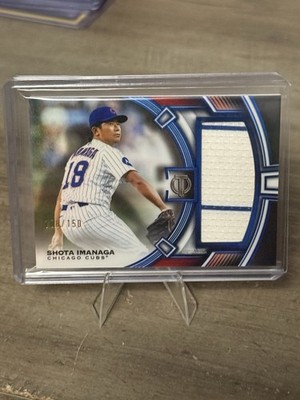 2026 Topps Tribute Shota Imanaga Game-Used Patch /150 Chicago Cubs #TJR-SI Blue