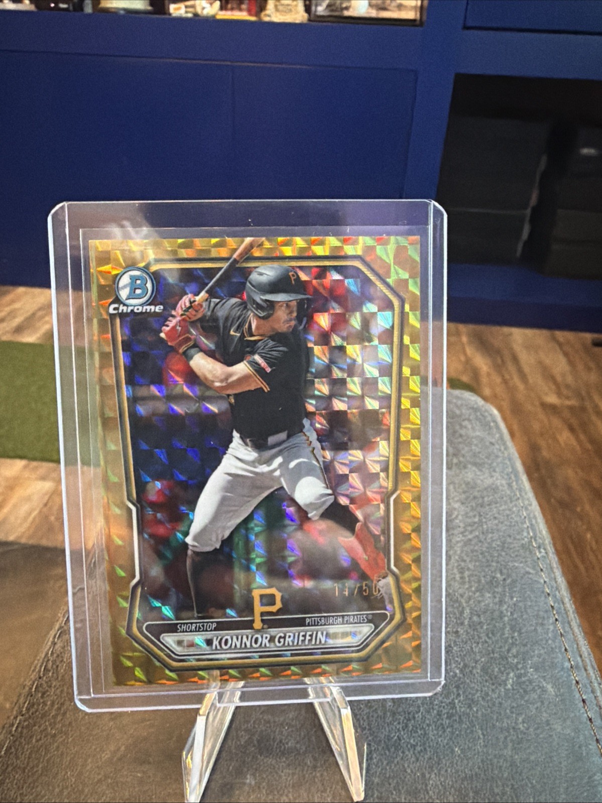 2026 Bowman Chrome Konnor Griffin Gold Geometric #14/50 PIRATES