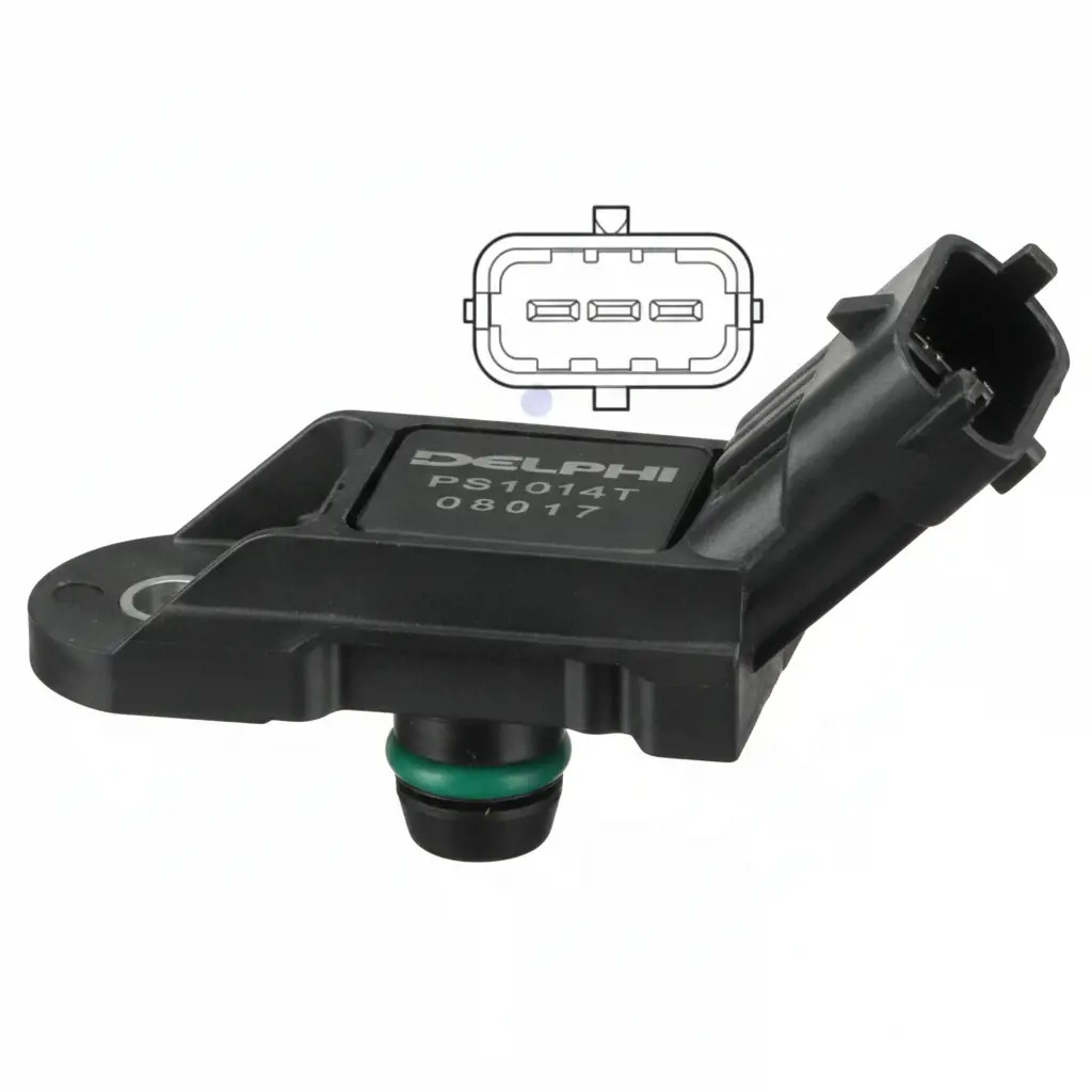 Delphi Sensor, Ladedruck Ps10141 Für Gm Ford Opel Abarth Nissan Renault Suzuki Smart - Bild 2