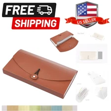 13 Pocket Receipt Folder/Expanding Coupon Currency Organizer with Label/Plast...