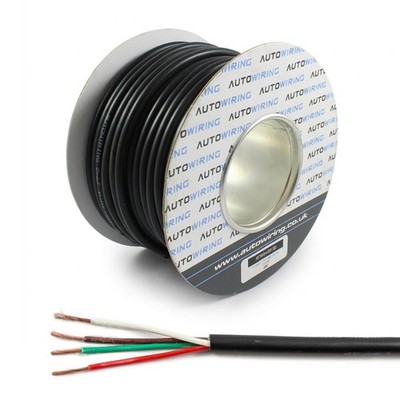 PVC 4-adriges Kabel 12V 24V dünnwandiges Kabel (14A 16,5A 21A 25A) Anhänger LED Leuchten