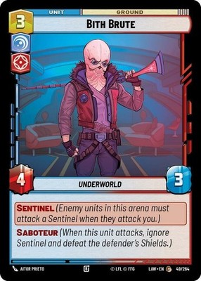 x3 Bith Brute C Star Wars A Lawless Time M/NM