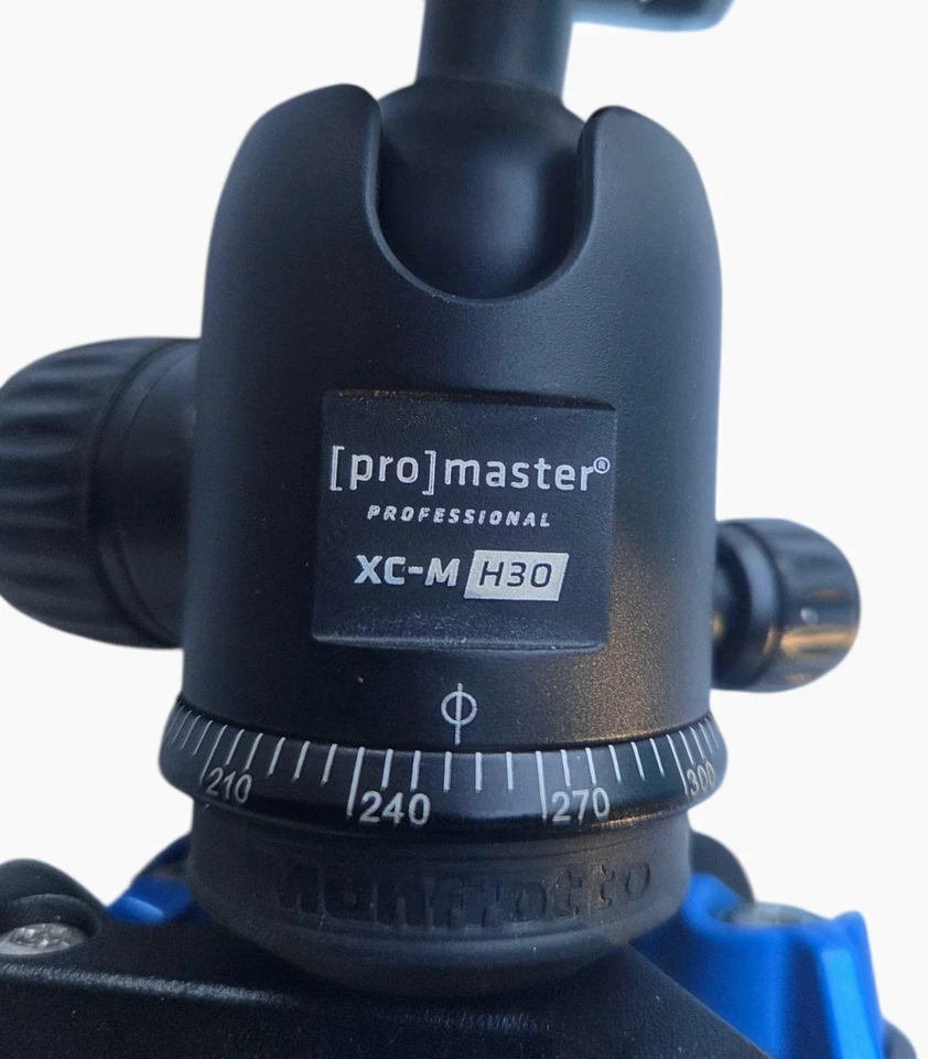 Mangrotto MKBFRA4G-BH Befree Aluminum Tripod Blue XC-M H30 Head Unit Italy - Image 3 of 4