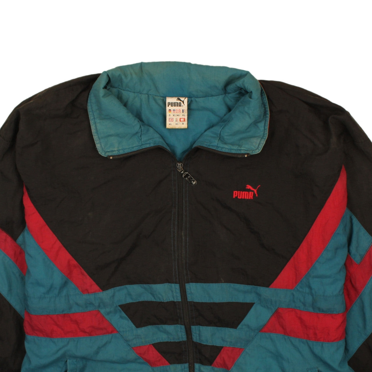 Puma Men's Full Zip Up Lightweight Windbreaker Black XLarge image 3