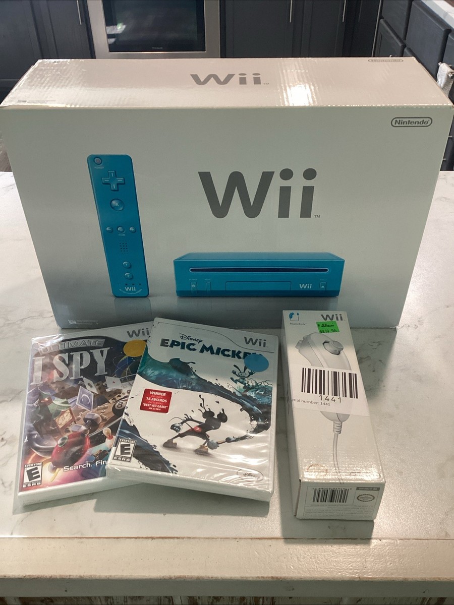 Nintendo Wii RVK S BAAG USZ Limited Edition Console - Blue