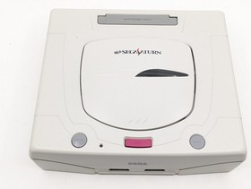 Sega Saturn White HST-3220 NTSC-J Japan Tested w/ Controller + SEGA RALLY