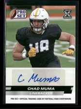 2022 Pro Set Draft #PSA-CM3 Chad Muma Autographs Wyoming Cowboys