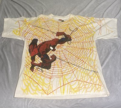 Vintage Marvel Comic Images 1997 Spiderman XL Megaprint T-shirt