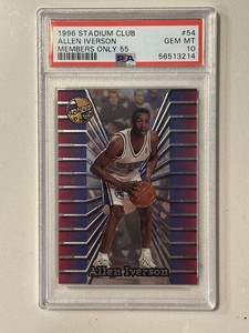 97 TOPPS NBA ALLEN IVERSON PSA10 アイバーソン Allen Iverson Signed 1996-97 Topps Rookie Card PSA Auto 10
