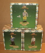 Three Stooges Bobbers Bobbleheads 2002 Vandor Golf set of 3 Larry Moe Curly MIB