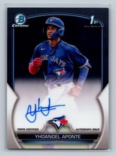 Yhoangel Aponte Bowman Chrome 2023 Blue Auto