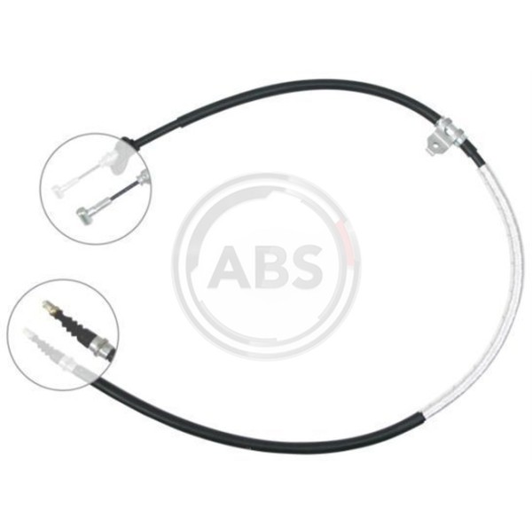 A.B.S. Handbremsseil Bremsseil Rechts Passend FüR Lancia Kappa 838A 838B-image