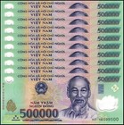 Vietnam 500,000 Dong, 2016, P-124l, UNC, Polymer X 10 PCS