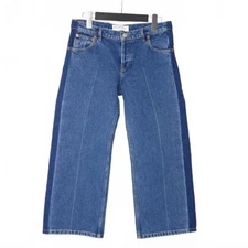 Balenciaga ROCKABILLY Washed Cropped Denim Pants 34 Indigo Blue 446445 Used 8ad5