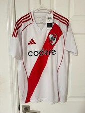 Camiseta de fútbol local River Plate 2024/2025 para hombre talla grande
