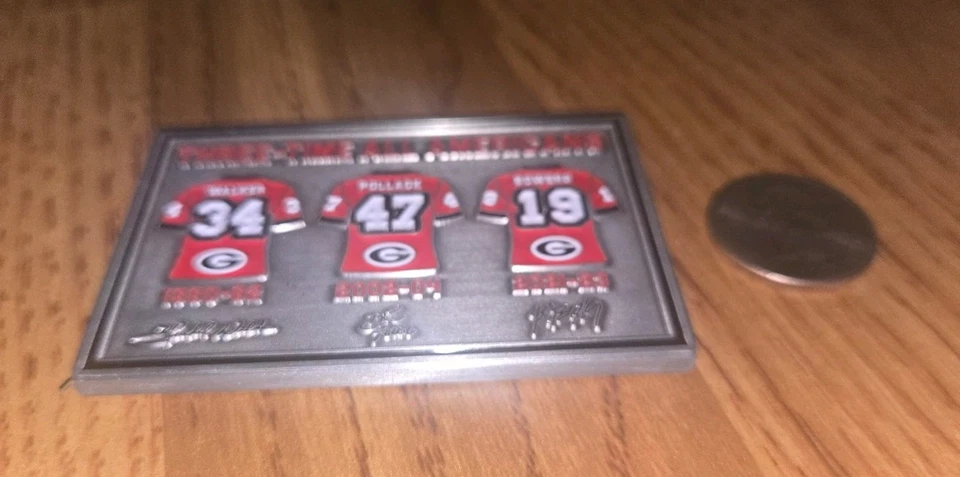 UGA ALL-AMERICAN COIN W/ D.POLLAK H.WALKER & B.BOWERS ON SIDE &UGA FLAG ON BACK - Image 4 of 4