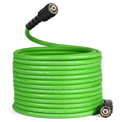 #ad Flexible Pressure Washer Hose 50FT 3400 PSI 1 4#x27;#x27; Power Washer Hose Replacem... $63.30