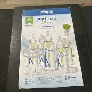 Dr. Brown's Natural Flow® Anti-Colic Options+™ Narrow Bottle to Sippy Gift Se...