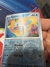 *MISPRINT* Squirtle 007/165 Common 151 Pokemon Reverse Holo 