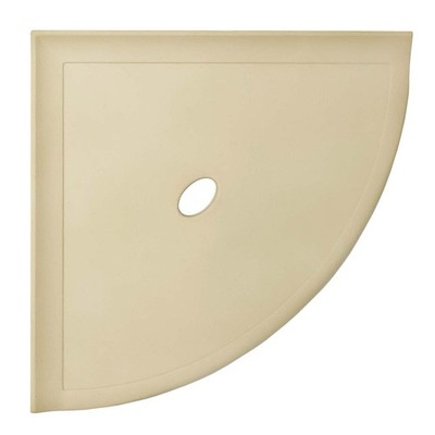 Questech 10'' Corner Shower Shelf, Retrofit Tile, Metro Flatback, Sand Matte