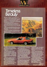 1973 Avanti II Vintage Print Ad - Timeless Beauty