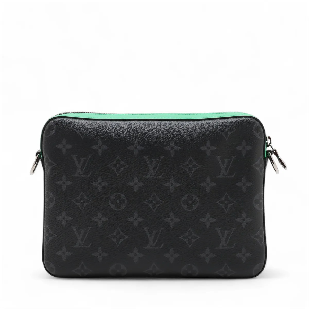 Louis Vuitton Monogram Eclipse trio messenger M26052 black x green There was an  thumbnail 2
