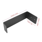 2pcs Aluminum Wall Yoga Mat Holder With Protective Padding For Home Gym For