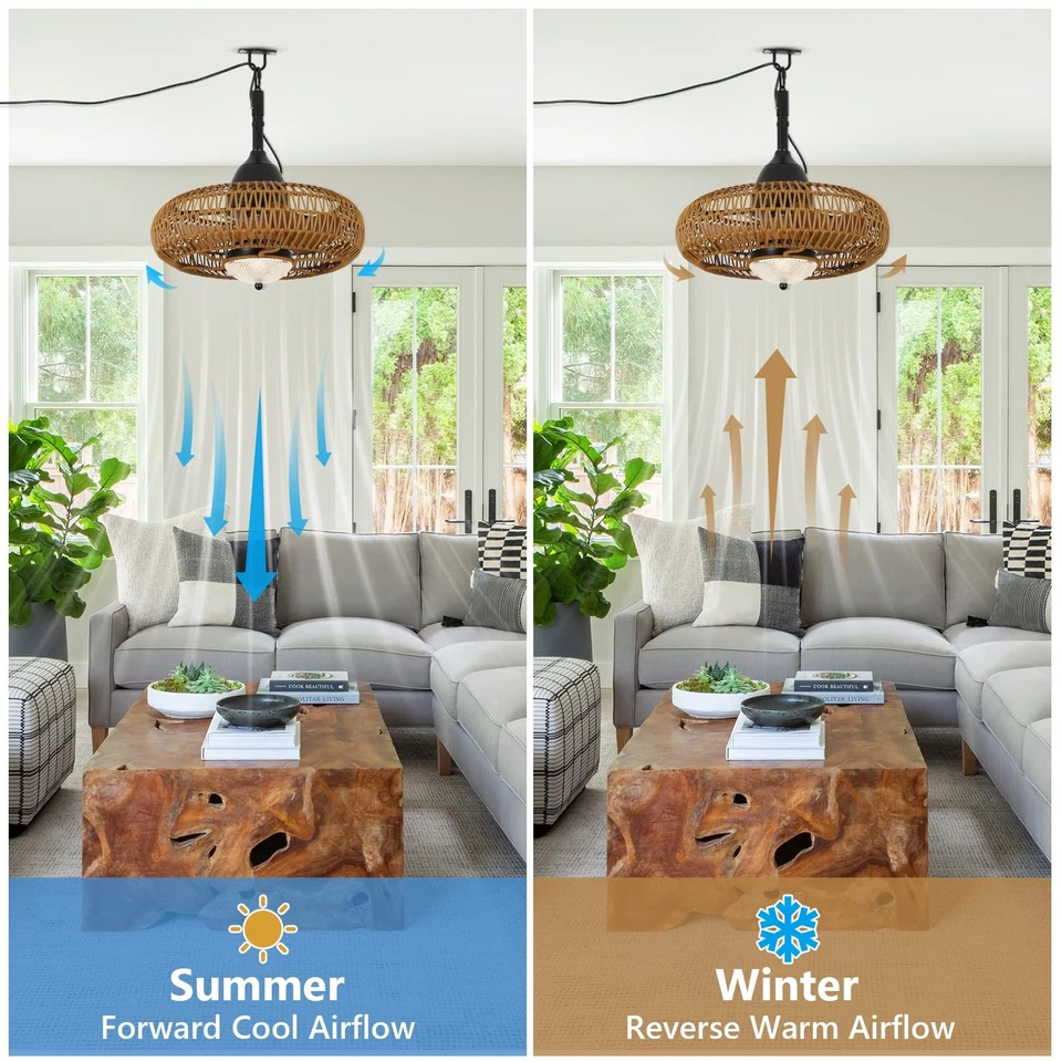 Waterproof Outdoor Ceiling Fan with Lights Remote Control Wet Rated Gazebo Fa... - Image 4 of 4