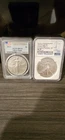 ☆Lot of 2☆ Ms70 American Silver Eagles 1oz .999 FINE Silver