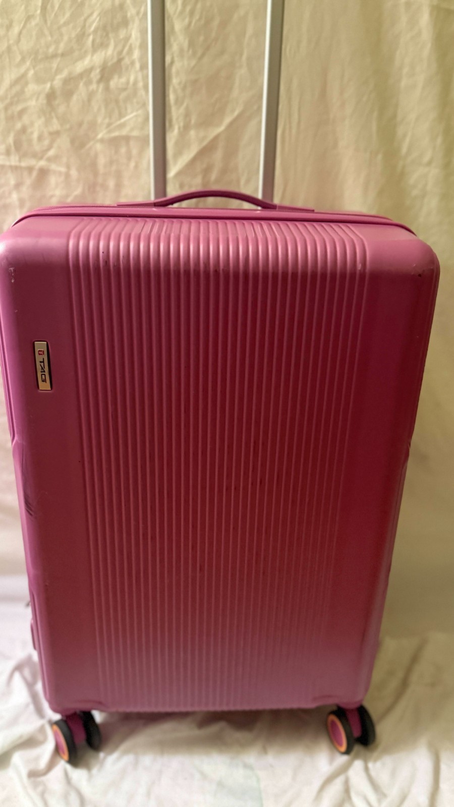 Medium Check In Pink 24" Size