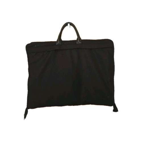 Jeff Hamilton Black Embroidered Ref Satin Lined Garment Travel Bag - Picture 4 of 7