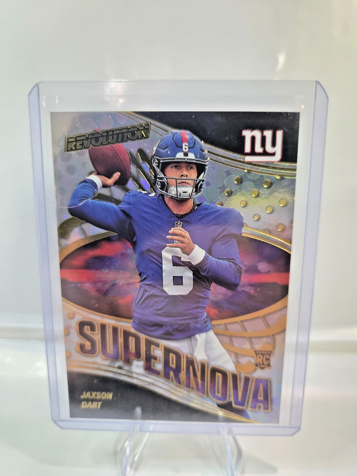 2025 Revolution Jaxson Dart SUPERNOVA RC #8 / NEW YORK GIANTS
