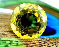 10 CT  Natural Bi-Color Pitambari Sapphire Round Cut Loose Certified Gemstone