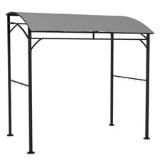 Outsunny 2.2 x 1.5 m BBQ Gazebo Tent Sun Shade with Canopy, Grey