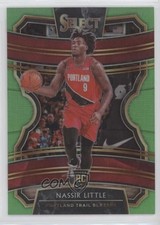 2019-20 Panini Select Concourse Neon Green Prizm 42/75 Nassir Little #29 05br