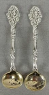 Pair of Gorham Versailles Pattern Sterling Silver Master Salt Spoons
