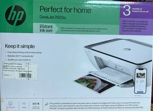 HP imprimante DeskJet 2820e Tout en un scanner couleur sans fil Wifi BNIB HP+ encres