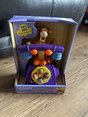 2002 Disney Tigger Freundschaftskreis sprechendes Leuchttelefon Fisher Price neu