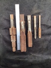 Vintage Blue Point 5 Piece Machinist Tap Set In Wooden Box Made In USA