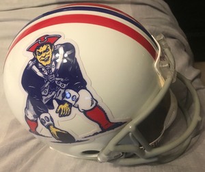 Riddell New England Patriots Throwback Retro Authentic Football Helmet Ebay