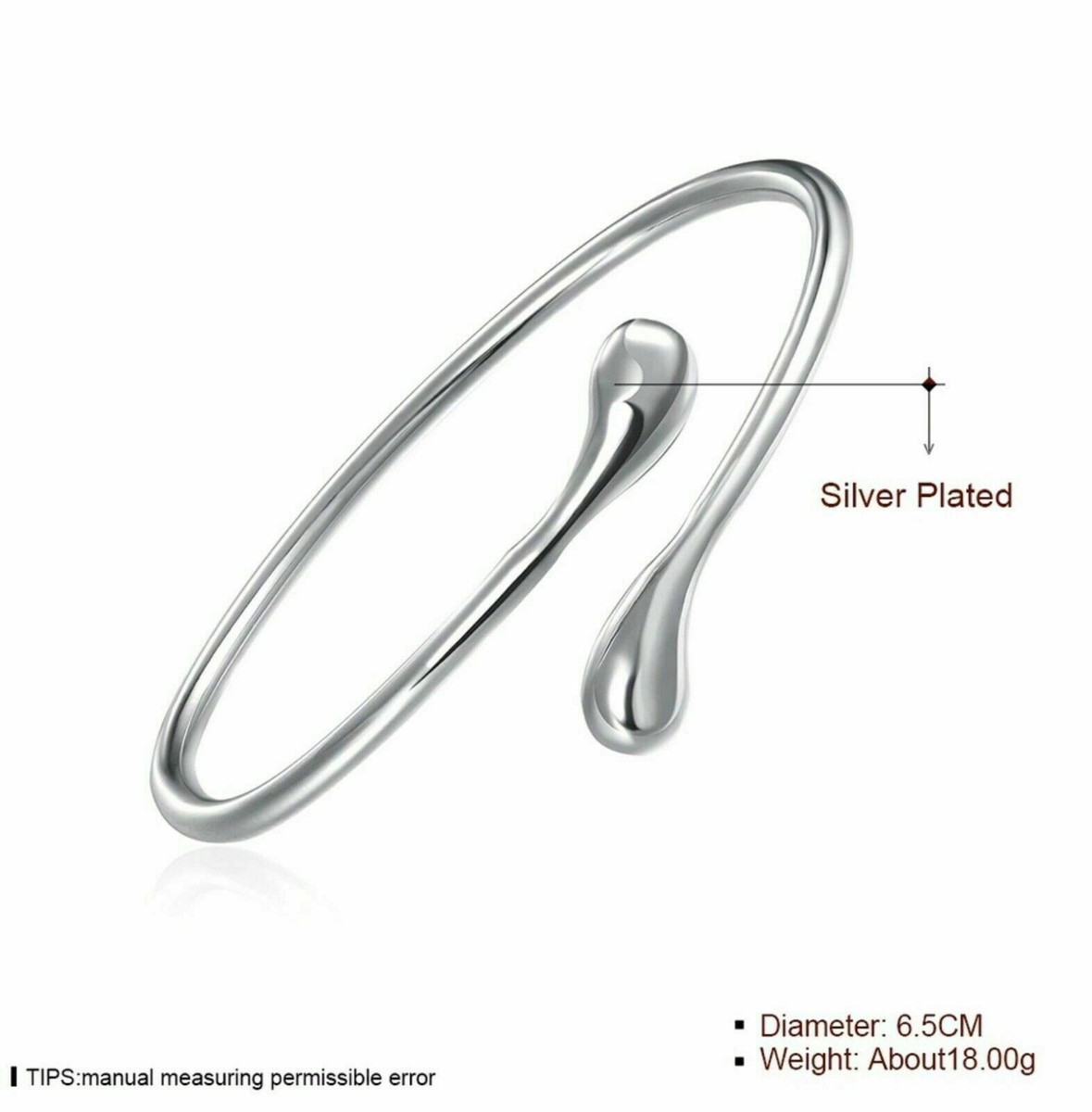 SIWEM 完売品DROPLET BANGLE SILVER/ F Pretty Tough Droplet Hinged Bangle - Brighton