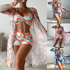 Damen Bademode Bikini Tankini Set Sommer Gepo...