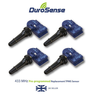 Pack of 4 DuroSense TPMS Rubber Valve Sensor PRE-CODED for Chrysler ...
