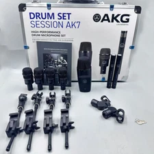 Drum AKG Set Session I Microphone Kit P2 P17 x2 P4 x4 Hard Mic Travel Case